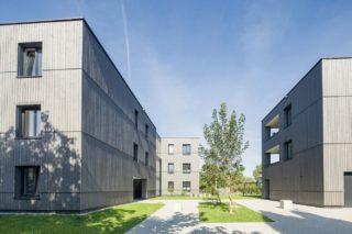 Fertigstellung Wohnanlage Feldeggstraße, Wolfurt. Klimmer Wohnbau GmbH, Wolfurt. Foto: Julie Walser Fotografie, Hohenems.